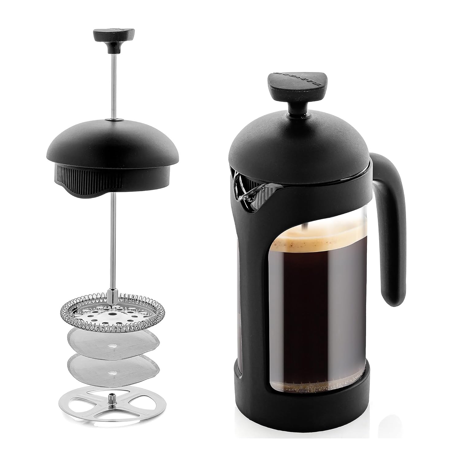 French Press Coffee Maker - 12oz French Press Coffee Maker, Borosilicate