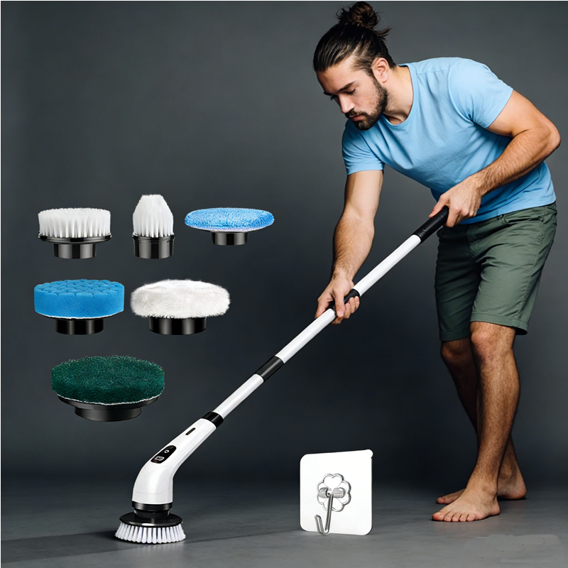 Kitchen Gadgets And Equipment - Cordless Household Spin Scrubber Kitchen Gadgets