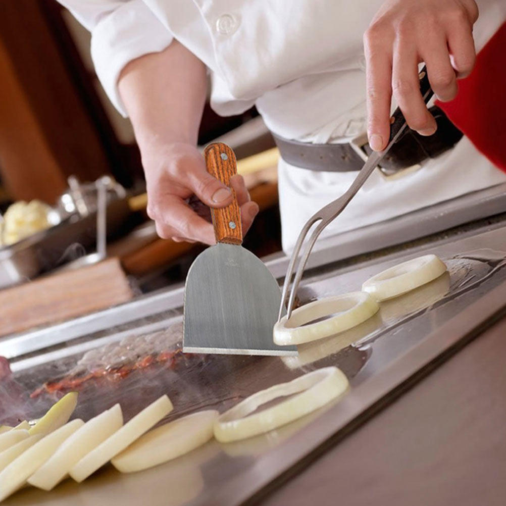 Kitchen Gadgets For Cooking - 3Pcs Wooden Handle Stainless Steel Steak