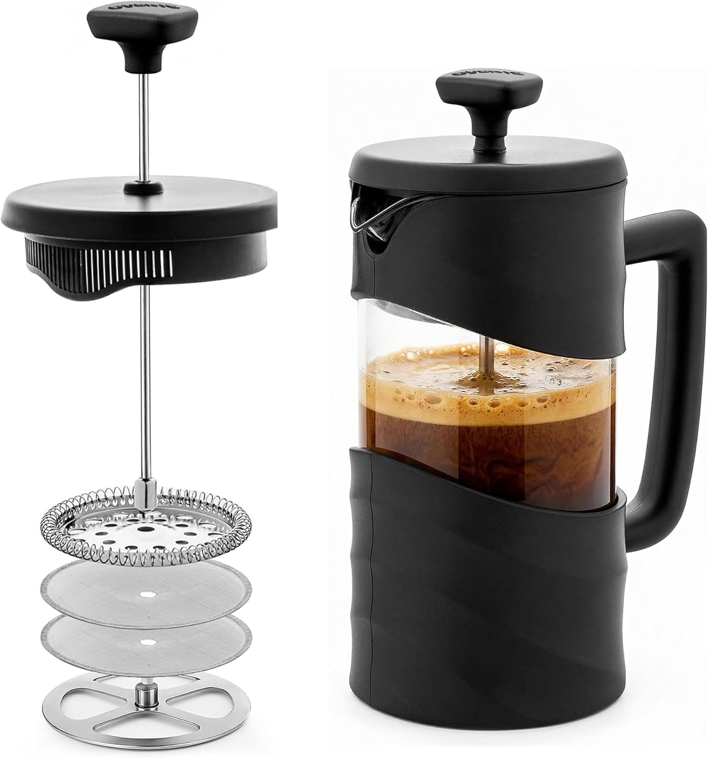 French Press Coffee Maker - French Press Coffee Maker 20oz Borosilicate