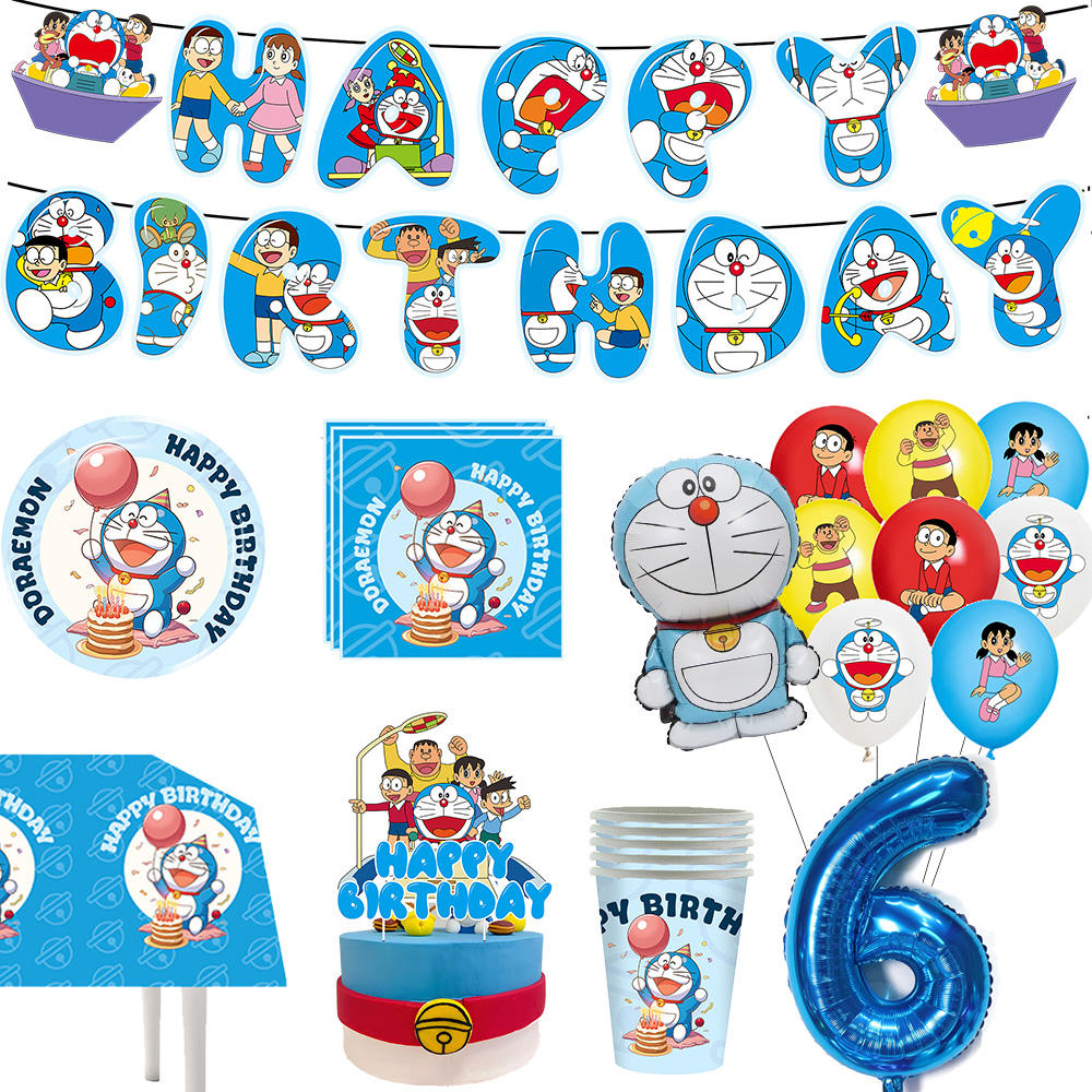 Kitchen Gadgets Aliexpress - Cartoon Doraemon Birthday Decoration Supplies Doraemon
