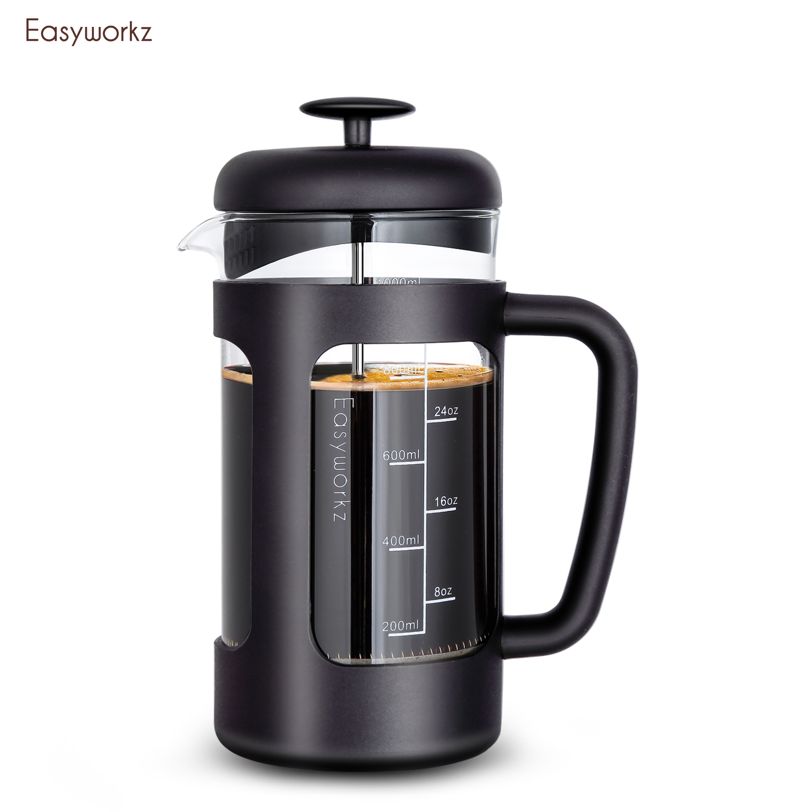 French Press Coffee Maker - Easyworkz French Press Coffee Tea Maker