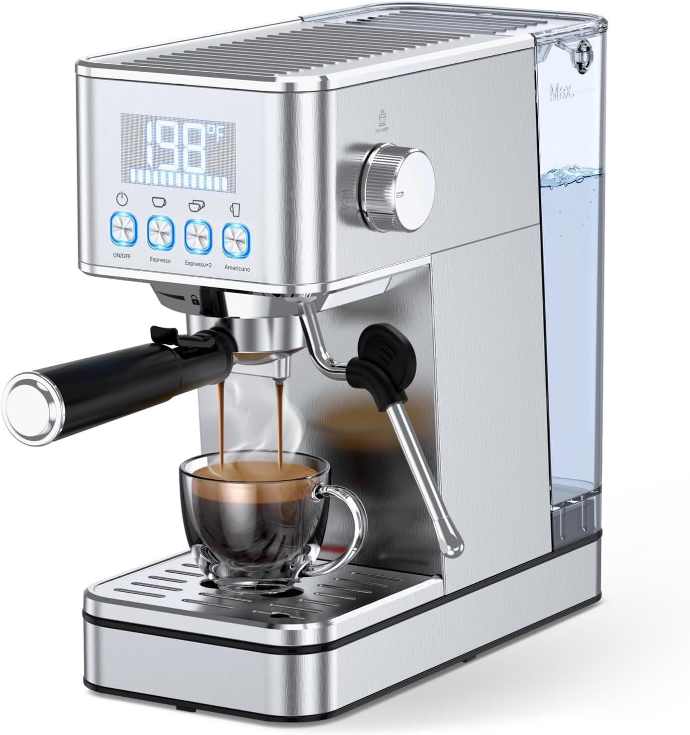 Milk Frother - 20Bar Compact Espresso Machine with Milk