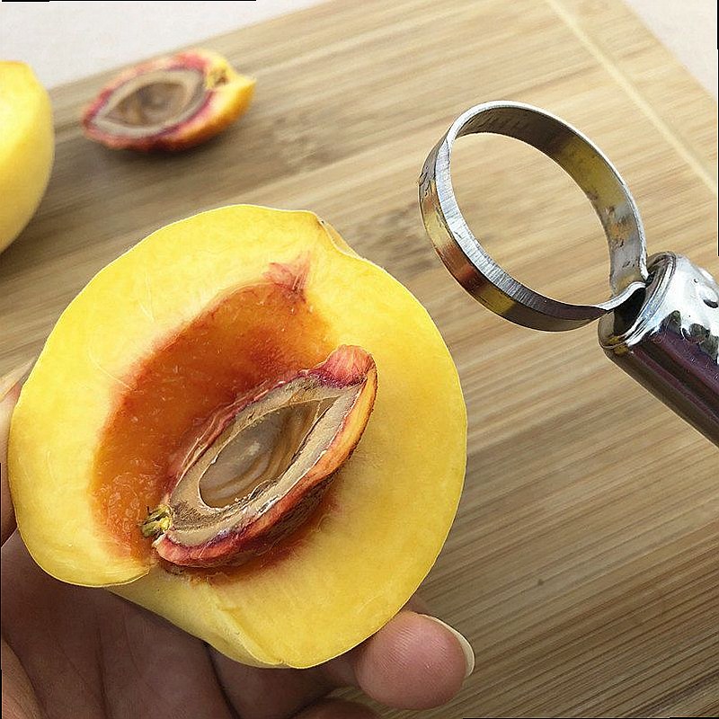 Stainless Steel Peach Pitter T - đánh giá và giá Kitchen Gadgets Rack Storage