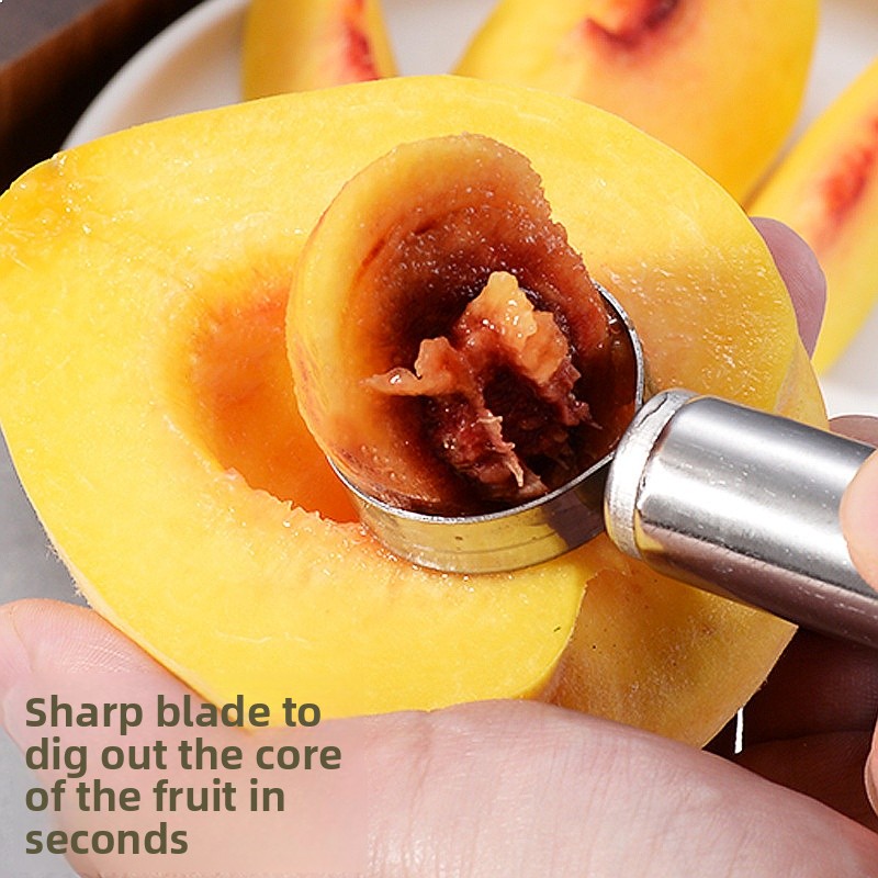 Stainless Steel Peach Pitter T - đánh giá và giá Kitchen Gadgets Rack Storage