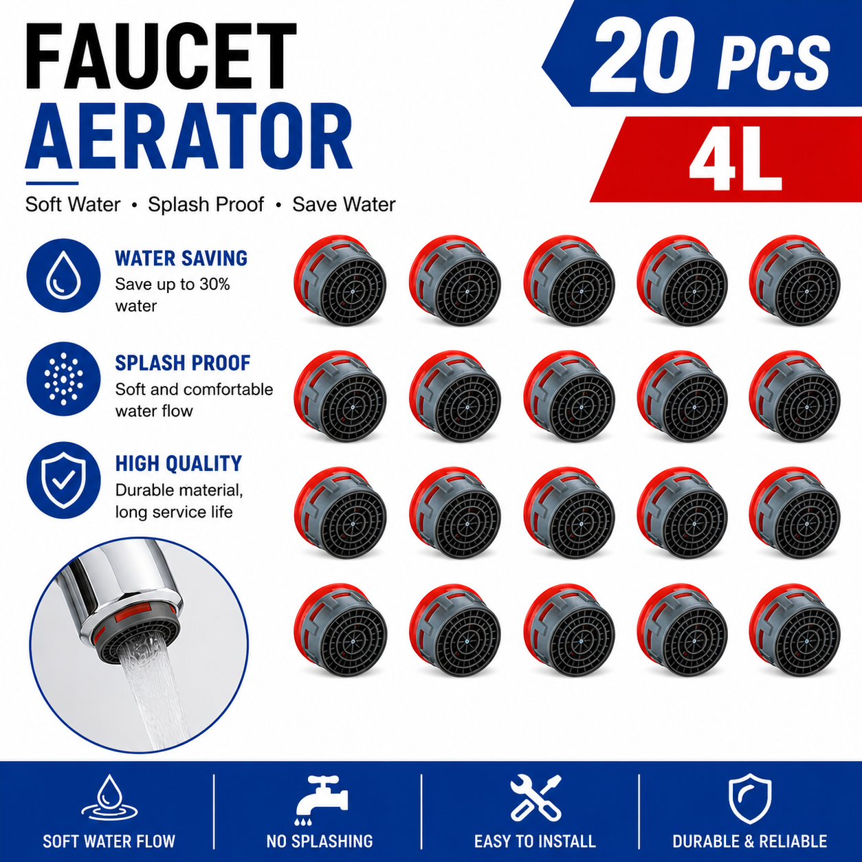 20 Pcs Faucet Aerator,  Flow R - đánh giá và giá Kitchen Gadgets Hacks