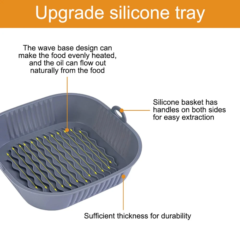 Silicone Air Fryer Pot Tray Fo - đánh giá và giá Kitchen Gadgets Hacks