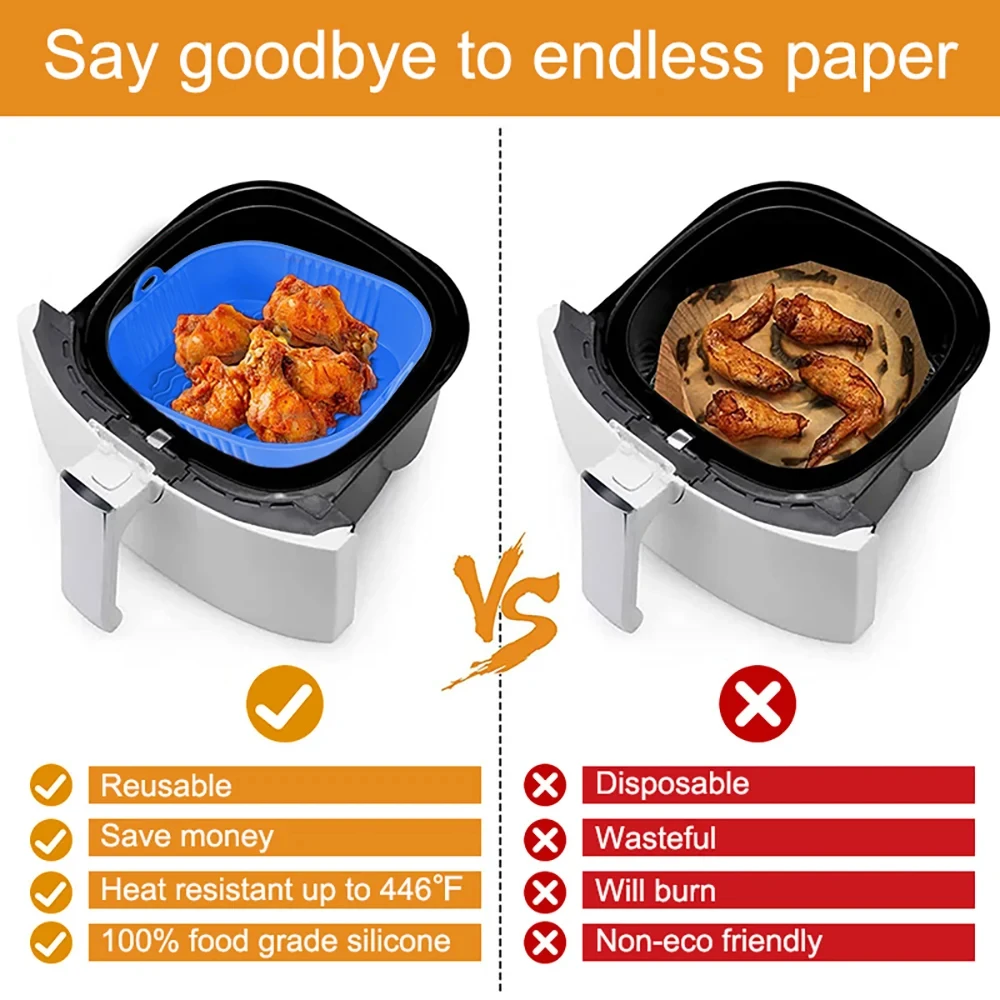 Silicone Air Fryer Pot Tray Fo - đánh giá và giá Kitchen Gadgets Hacks