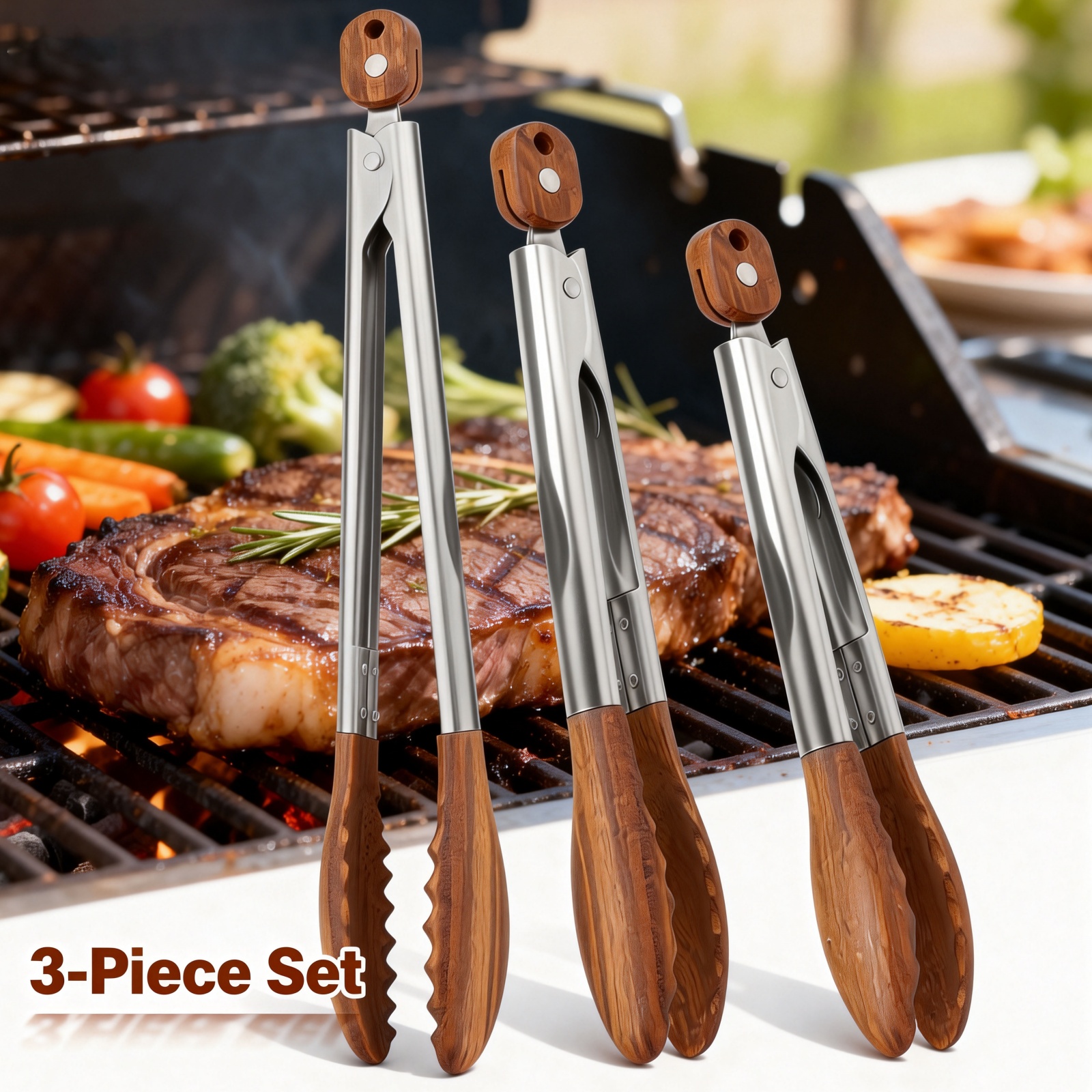 2/3 Pcs Food Tongs Walnut Wood - đánh giá và giá Kitchen Gadgets And Equipment