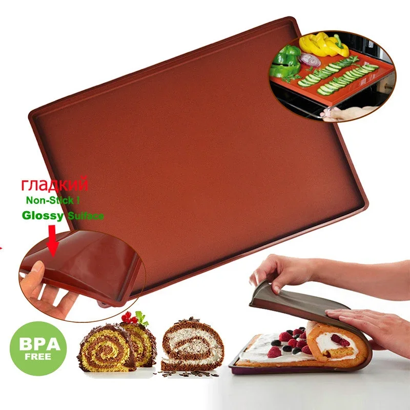 Silicone Baking Mat Cake Roll  - đánh giá và giá Kitchen Gadgets Hacks