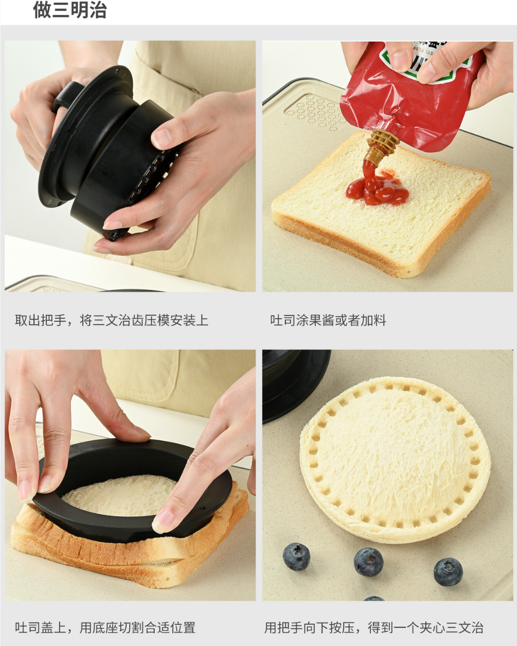 4-in-1 Round Hamburger Burger  - đánh giá và giá Kitchen Helper Gadgets