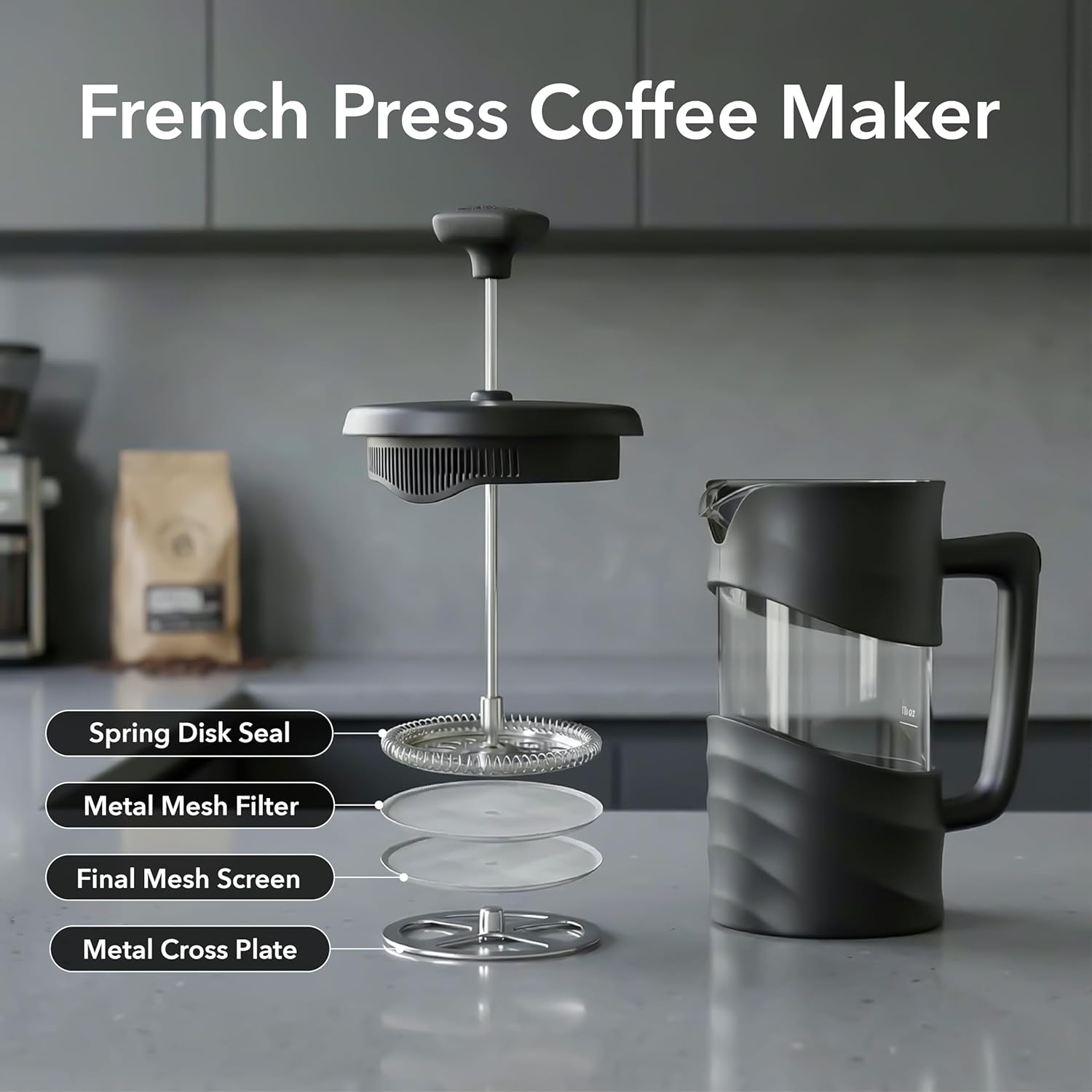 French Press Coffee Maker 20oz - đánh giá và giá French Press Coffee Maker