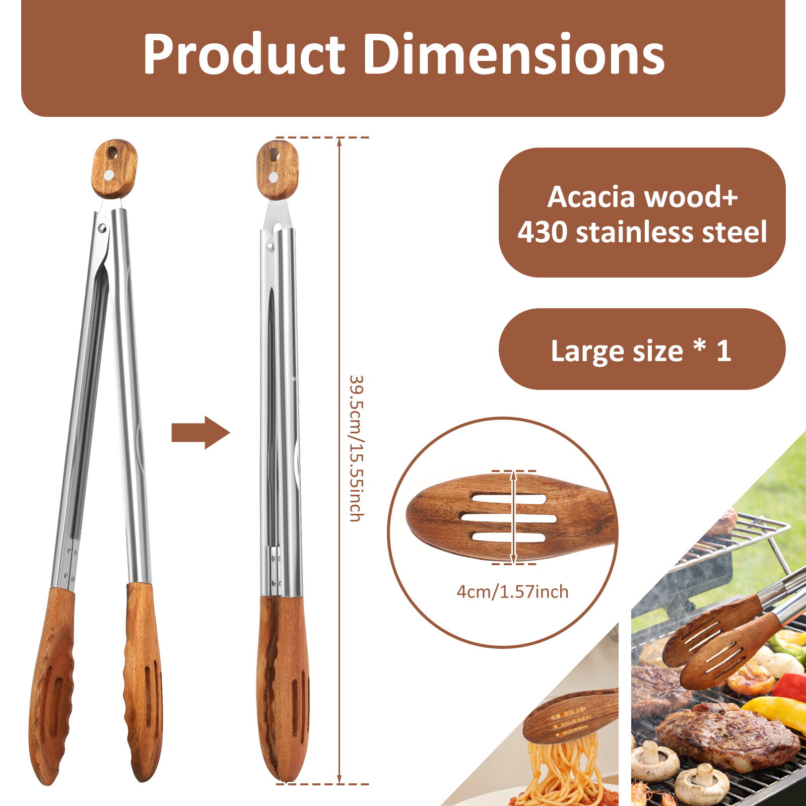 Wooden Kitchen Cooking Tongs B - đánh giá và giá Kitchen Gadgets And Equipment