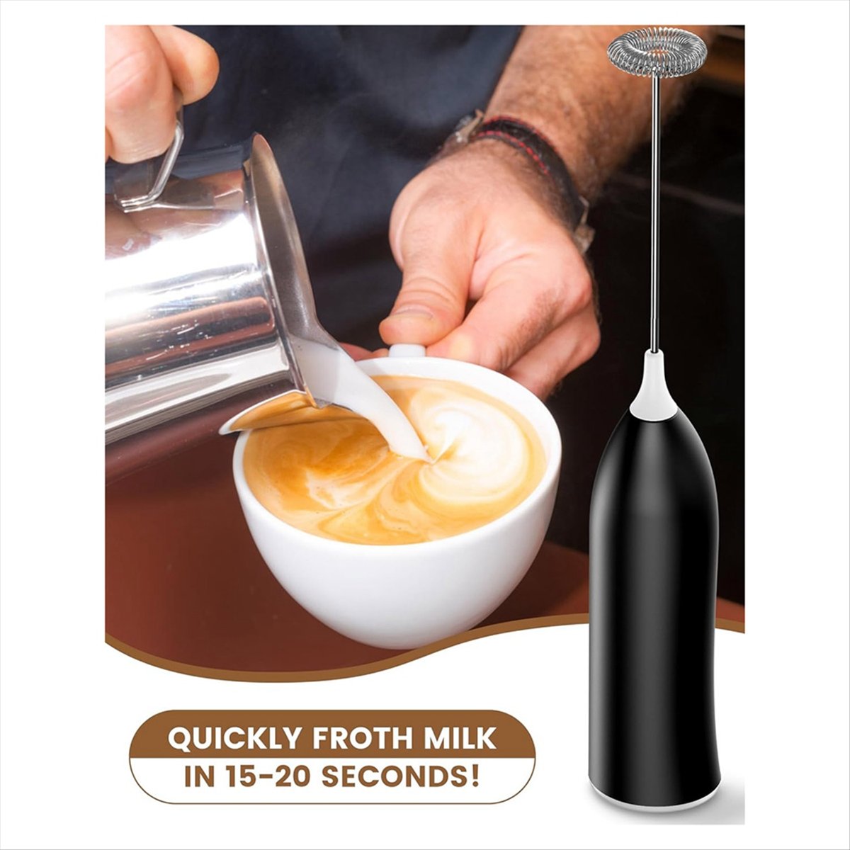 Milk Frother Rechargeable, Rec - đánh giá và giá Milk Frother
