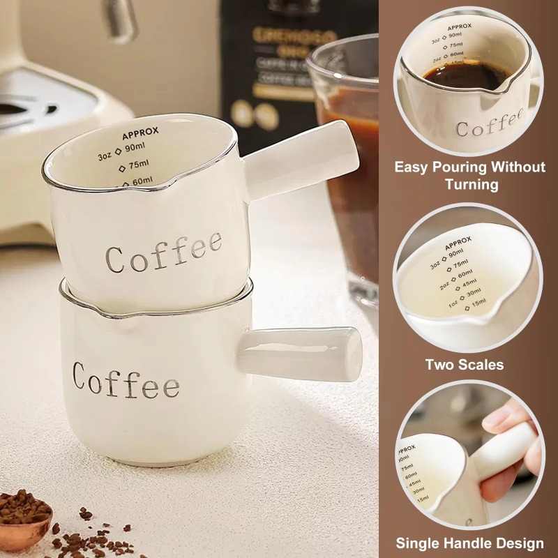 Mini Ceramic Coffee Cup with H - đánh giá và giá Milk Frother