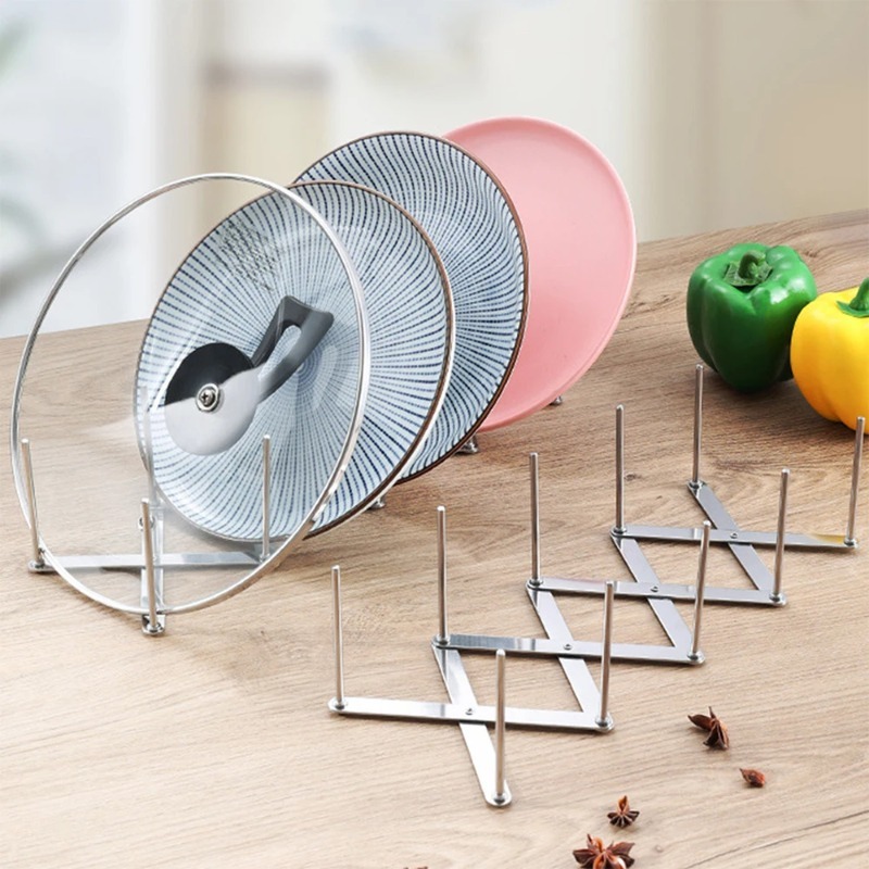 Foldable Stainless Steel Pot L - đánh giá và giá Kitchen Gadgets Rack Storage