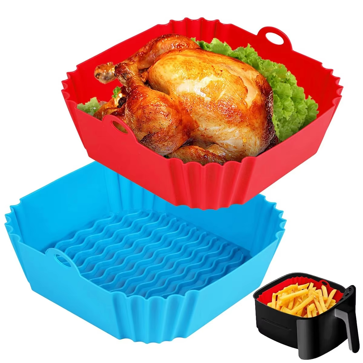 Silicone Air Fryer Pot Tray Fo - đánh giá và giá Kitchen Gadgets Hacks