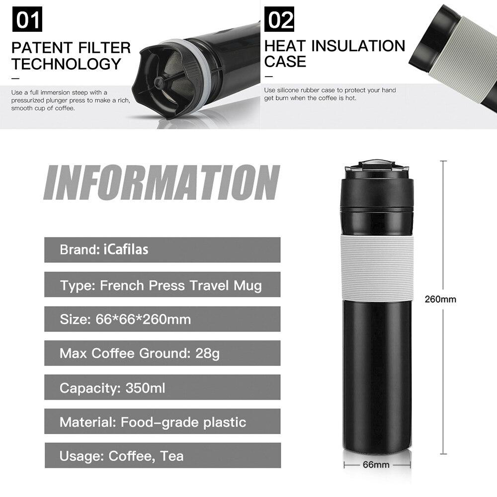 Portable French Press Coffee M - đánh giá và giá French Press Coffee Maker