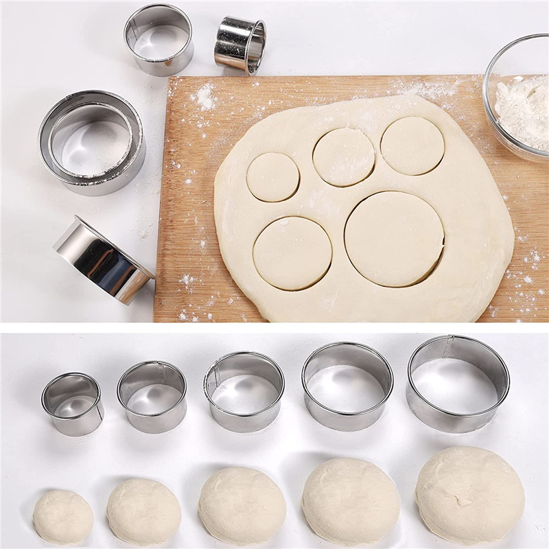 5PCS Round Stainless Steel Bis - đánh giá và giá Kitchen Gadgets For Cooking