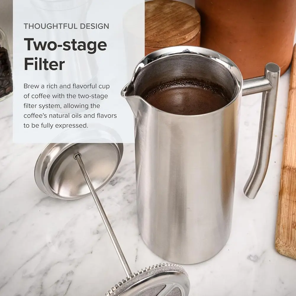 23-Ounce Stainless Steel Frenc - đánh giá và giá French Press Coffee Maker