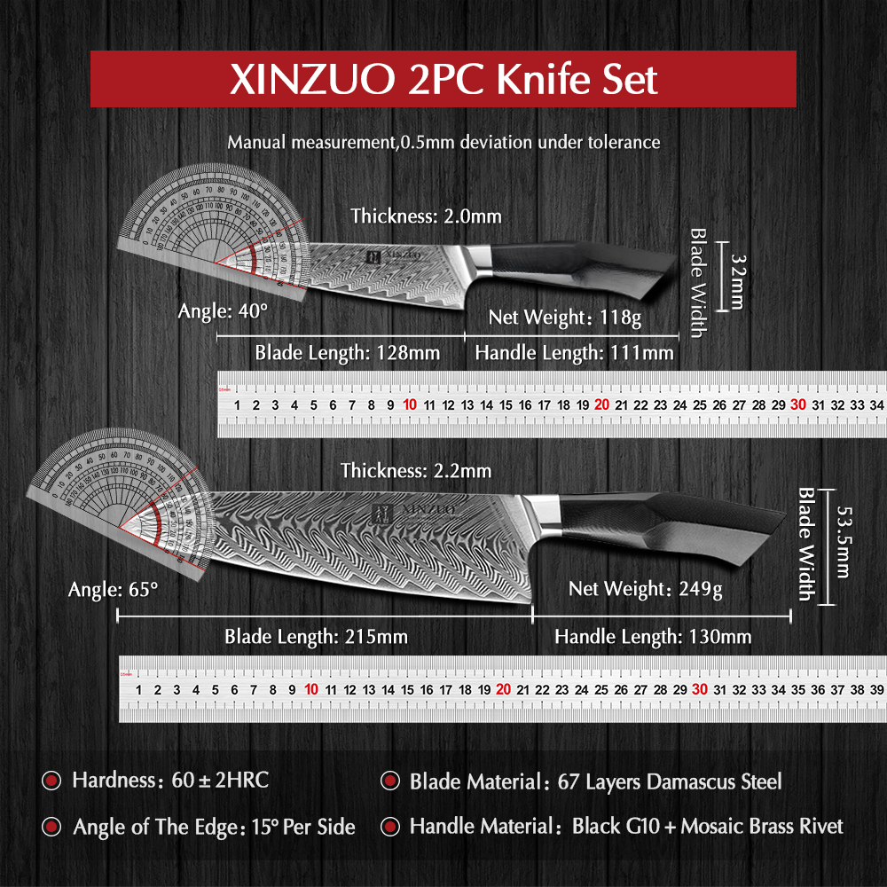 XINZUO 2PCS Kitchen Knives Set - đánh giá và giá Kitchen Gadgets For Chefs